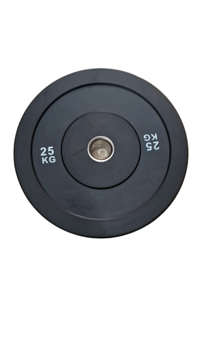 DISCO OLIMPICO BUMPER GOMA 25K NEGRO