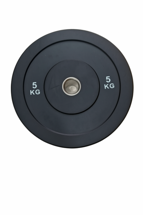 DISCO OLIMPICO BUMPER GOMA 5K NEGRO