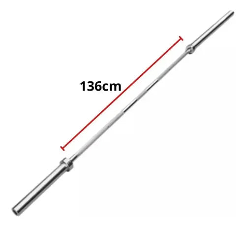 Barra olimpica 2.20mts 15kg