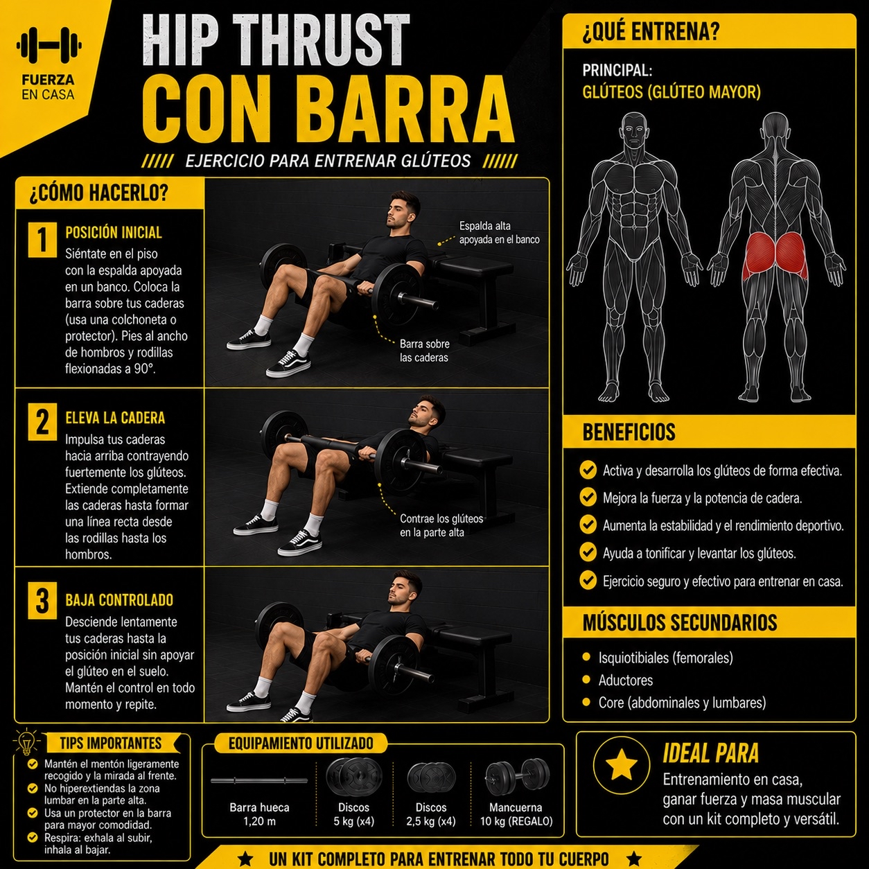 Gluteos con barra